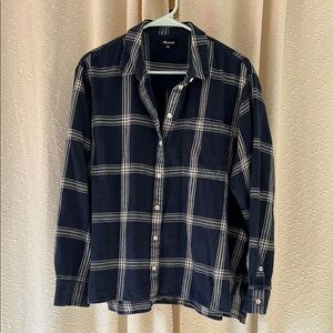 Madewell Blue/White Button Up